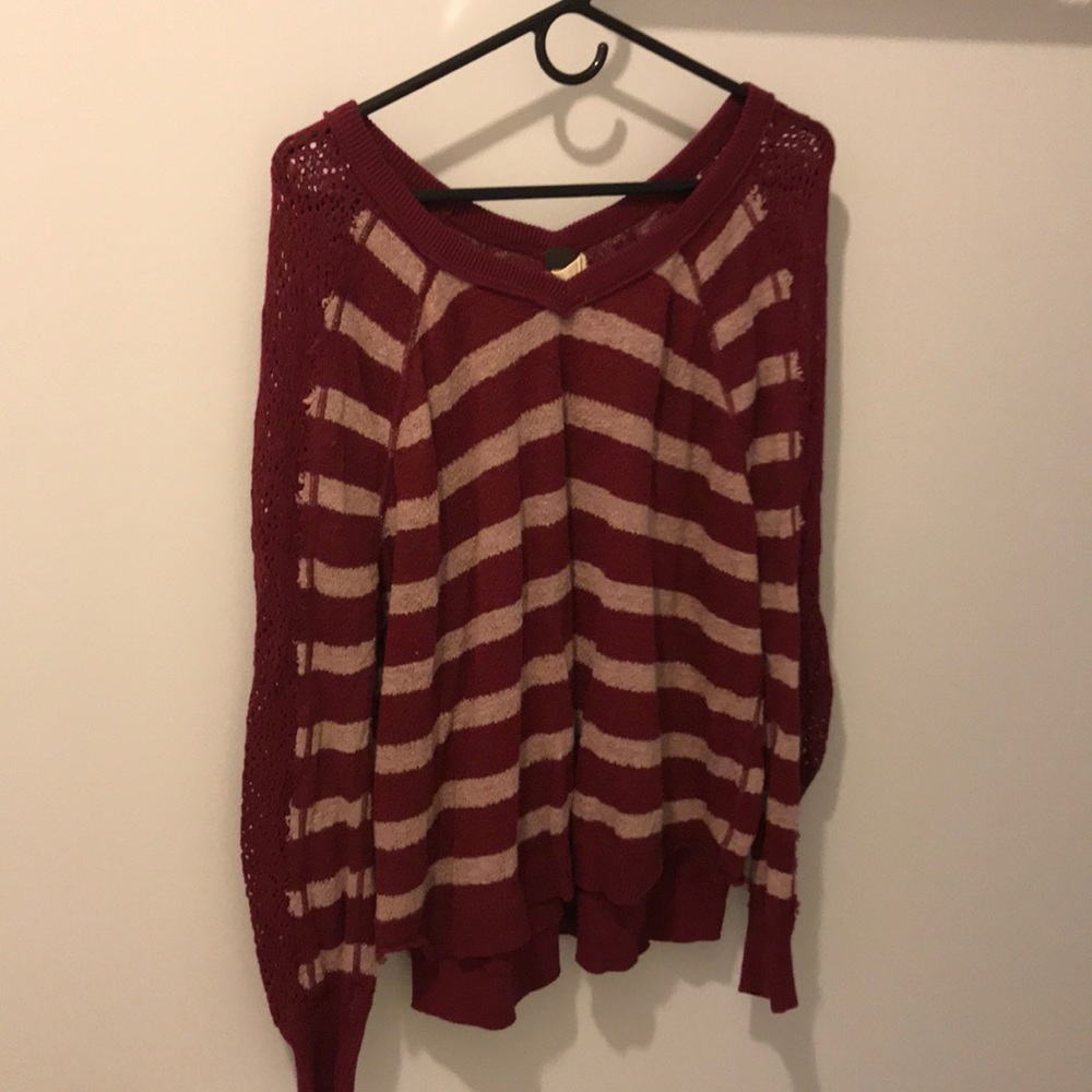 Free People lightweight striped sweater